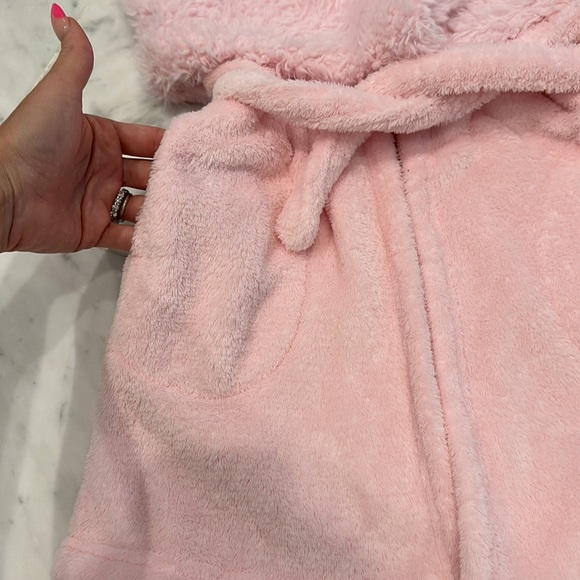 Baby Gap pink fluffy llama robe - Picture 5 of 6